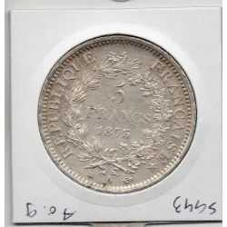 5 francs Hercule 1873 A Paris Sup