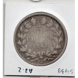 5 francs Louis Philippe 1841 W Lille TB