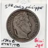 5 francs Louis Philippe 1831 A tranche relief TTB