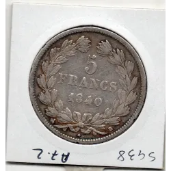5 francs Louis Philippe 1831 A tranche relief TTB