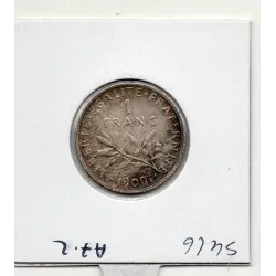 1 franc Semeuse Argent 1909 Sup-