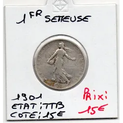 1 franc Semeuse Argent 1901 TTB