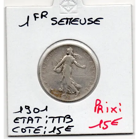1 franc Semeuse Argent 1901 TTB
