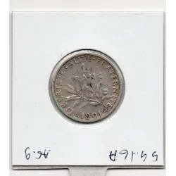 1 franc Semeuse Argent 1901 TTB
