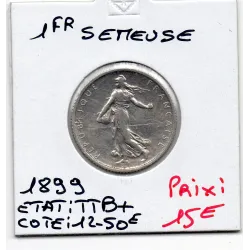 1 franc Semeuse Argent 1899 TTB+