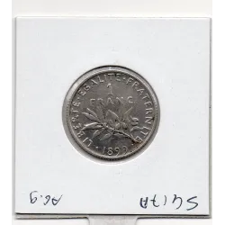 1 franc Semeuse Argent 1899 TTB+