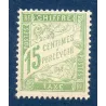 Timbre France Taxes Yvert 30 Type Duval 15c Vert-Jaune  neuf **