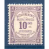 Timbre France Taxes Yvert 44 Type Recouvrement 10c Violet neuf **