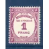 Timbre France Taxes Yvert 59 Type Recouvrement 1f lilas neuf **