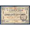 Bon guerre Région Péronne 50 centimes, B, 2.9.1915 Pirot 80-413 Billet