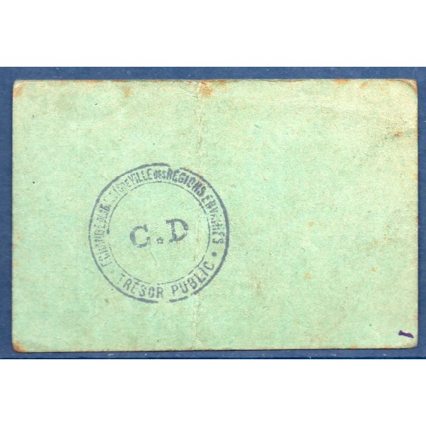 Bon ville Ham 50 centimes, TB, ND Pirot 80-236 Billet