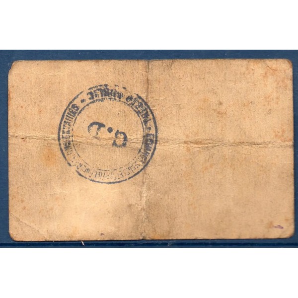 Bon ville Ham 25 centimes, B, ND Pirot 80-235 Billet