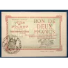 Bon ville Bolbec 2 francs, Sup, 1915 Pirot 76-07 Billet