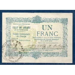 Bon ville Bolbec 1 franc, Sup, 1916 Pirot 76-13 Billet