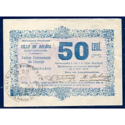 Bon ville Bolbec 50 centimes, Sup, 1916 Pirot 76-12 Billet