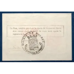 Bon ville Bolbec 25 centimes, Sup, 1918 Pirot 76-19 Billet