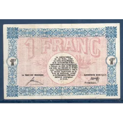 Bon ville Mulhouse 1 franc, TTB, 18.12.1918 Pirot 132.2 Billet
