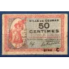 Bon ville Colmar 50 centimes, B, 15.12.1918 Pirot 68-88 Billet