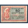 Bon ville Colmar 50 centimes, TB-, 15.12.1918 Pirot 68-84 Billet