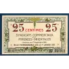 Bon Pyrénées-Orientales 25 centimes, Spl, 1.9.1918 Pirot 66-71 Billet