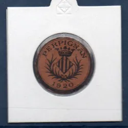 Bon de ville Perpignan 5 centimes, Sup, 1920 Pirot 66-61 Billet