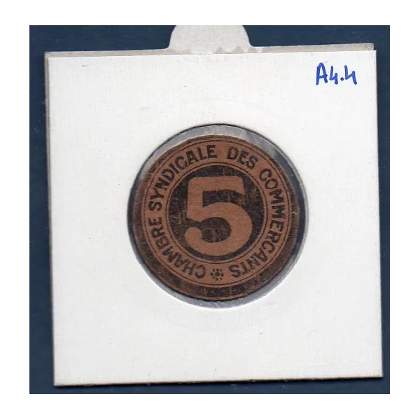 Bon de ville Perpignan 5 centimes, Spl, 1920 Pirot 66-61 Billet