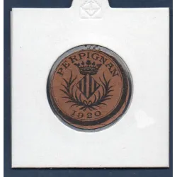 Bon de ville Perpignan 5 centimes, Spl, 1920 Pirot 66-61 Billet