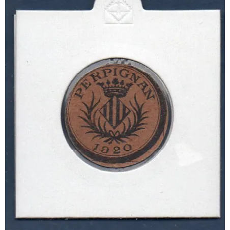 Bon de ville Perpignan 5 centimes, Spl, 1920 Pirot 66-61 Billet