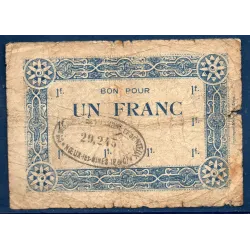 Bon ville Nœux-Les-Mines 1 franc, B-, ND Pirot 62-989 Billet