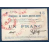 Bon ville Boiry-Notre-Dame 1 franc, TTB, 31.1.1915 Pirot 62-12 Billet