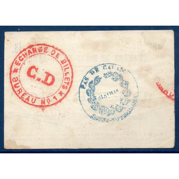 Bon ville Boiry-Notre-Dame 1 franc, TTB, 31.1.1915 Pirot 62-12 Billet