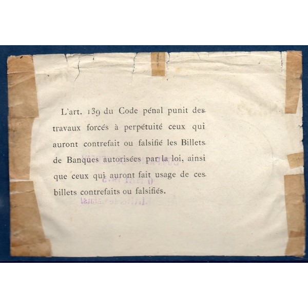 Bon ville Arras 1 franc, B, 29.8.1914 Pirot 62-12 Billet