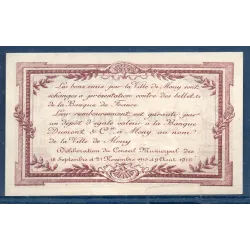 Bon ville Mouy 25 centimes, Neuf, 18.9.1915 Pirot 60-51 Billet