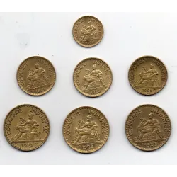 Lot de 7 pièces Commerce et industrie 1921-1923 Sup
