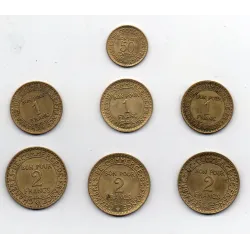 Lot de 7 pièces Commerce et industrie 1921-1923 Sup