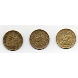Lot de 3 bon pour 1 franc Commerce et industrie 1921-1923
