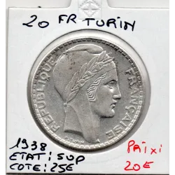 20 francs Turin 1938 Sup