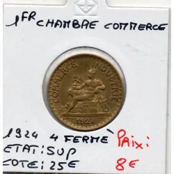 Bon pour 1 franc Commerce Industrie 1924 4 fermé Sup