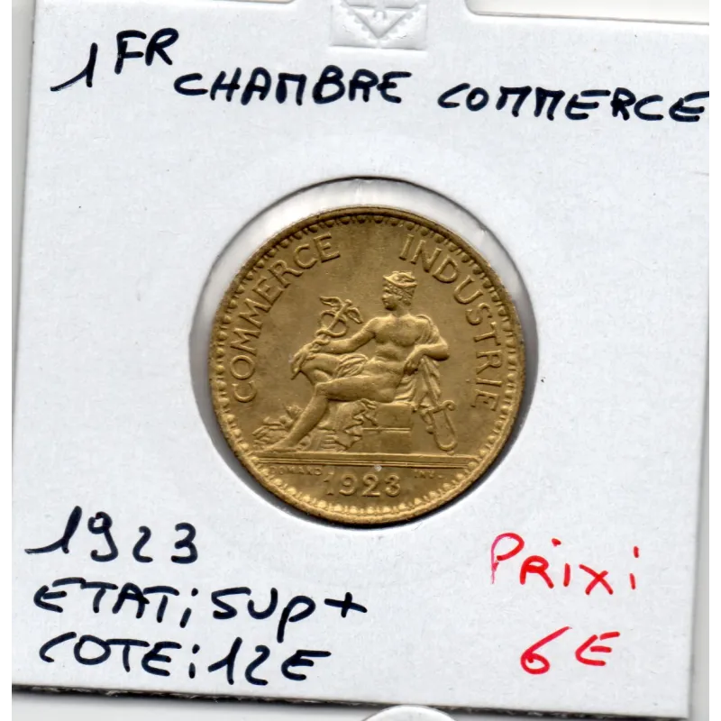 Bon pour 1 franc Commerce Industrie 1923 Sup+ Bon pour 1 franc Commerce Industrie 1923 Sup+