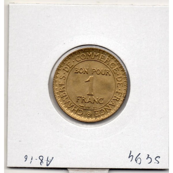 Bon pour 1 franc Commerce Industrie 1923 Sup+