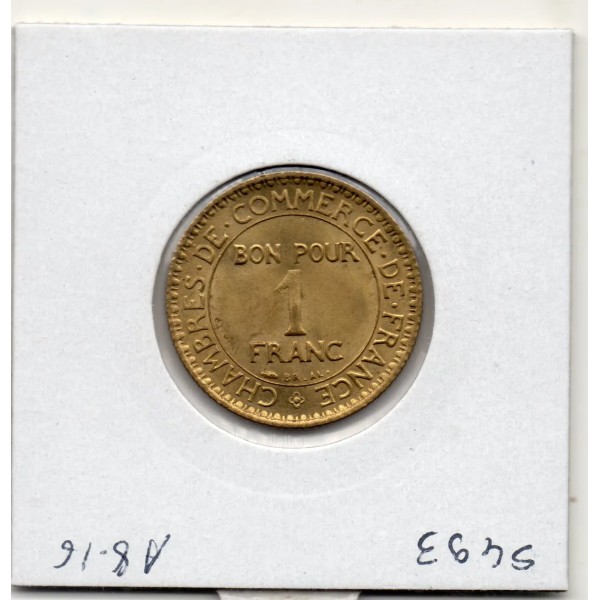 Bon pour 1 franc Commerce Industrie 1923 Sup+