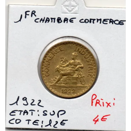 Bon pour 1 franc Commerce Industrie 1922 Sup