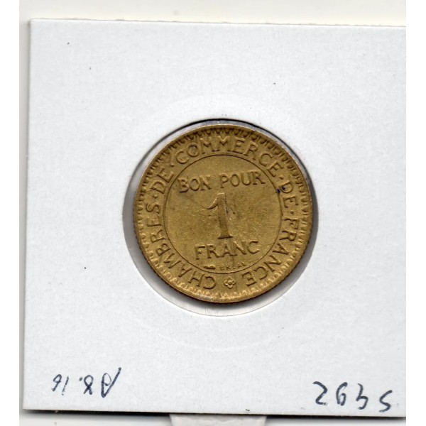 Bon pour 1 franc Commerce Industrie 1922 Sup