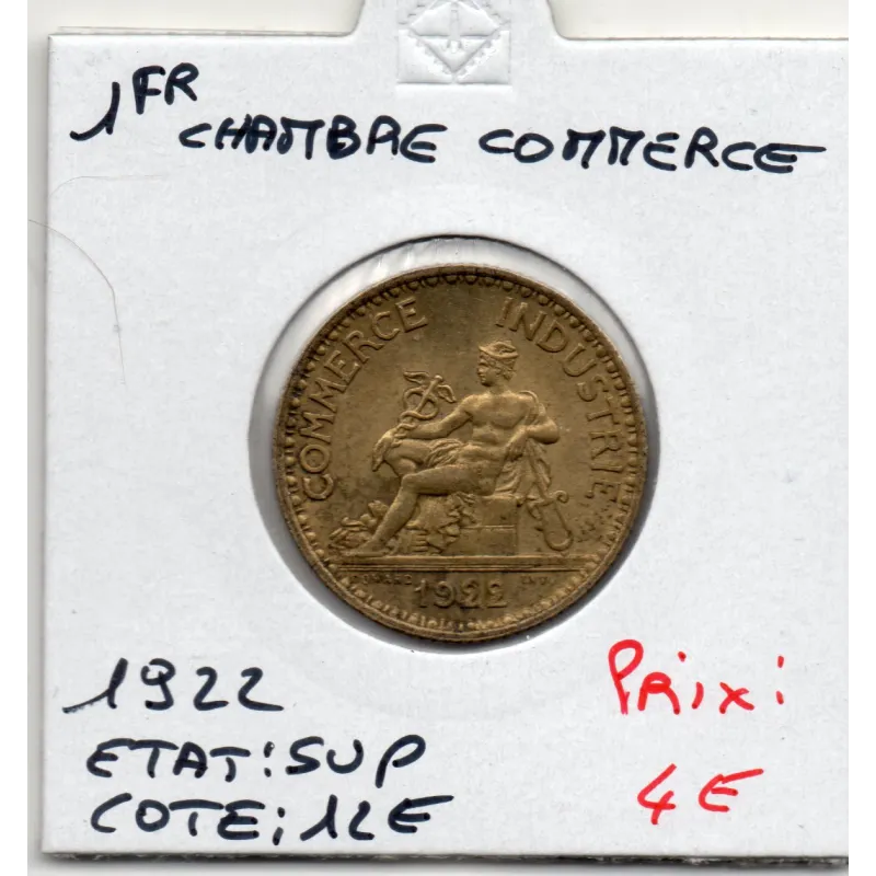 Bon pour 1 franc Commerce Industrie 1922 Sup