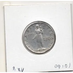 Vatican Pie ou Pivs XII 10 lire 1952 Sup, KM.52 Prudence