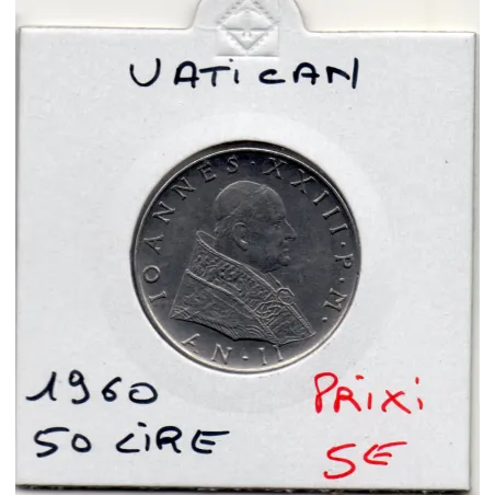 Vatican Jean XXIII 50 lire 1960 Spl, KM.63 Spes