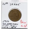 Sarre Saar, 20 franken 1954 Sup- Gad.2