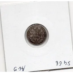 20 centimes Napoléon III tête nue 1860 BB Strasbourg TTB-