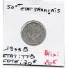 50 centimes Francisque Bazor 1943 B Beaumont TTB tache