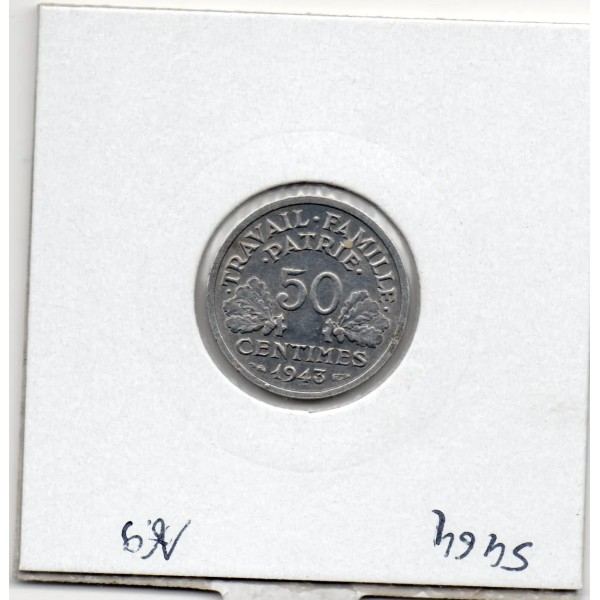 50 centimes Francisque Bazor 1943 B Beaumont Sup-